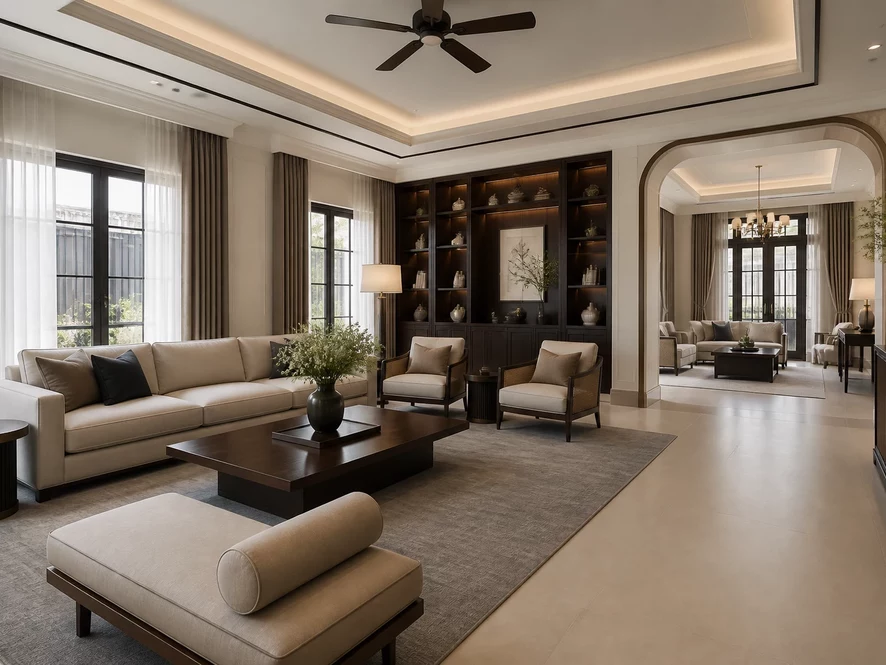 Giải pháp tiết kiệm chi phí khi thiết kế nội thất phòng khách 40m2