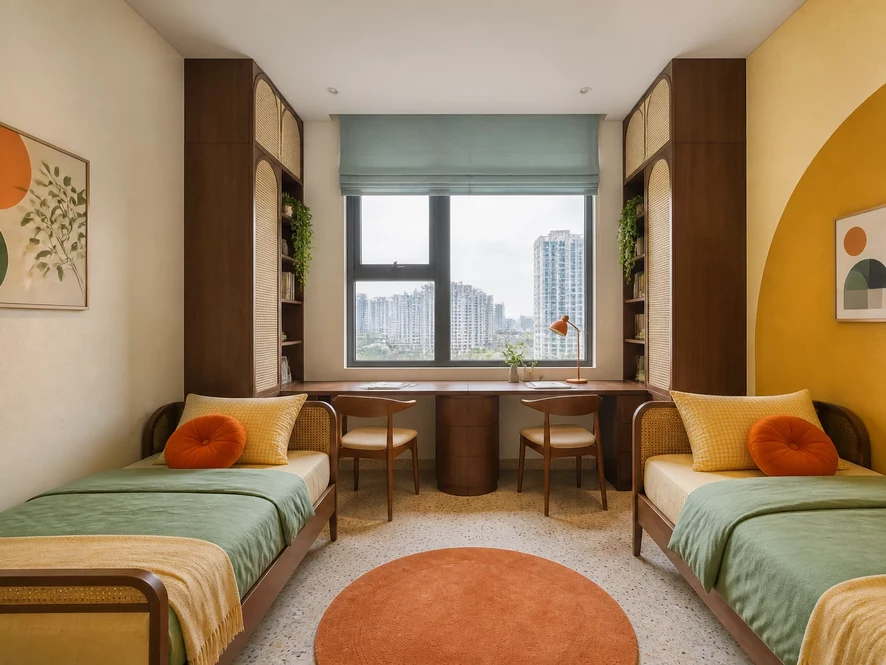 Ban công mở rộng không gian phòng ngủ 10m2