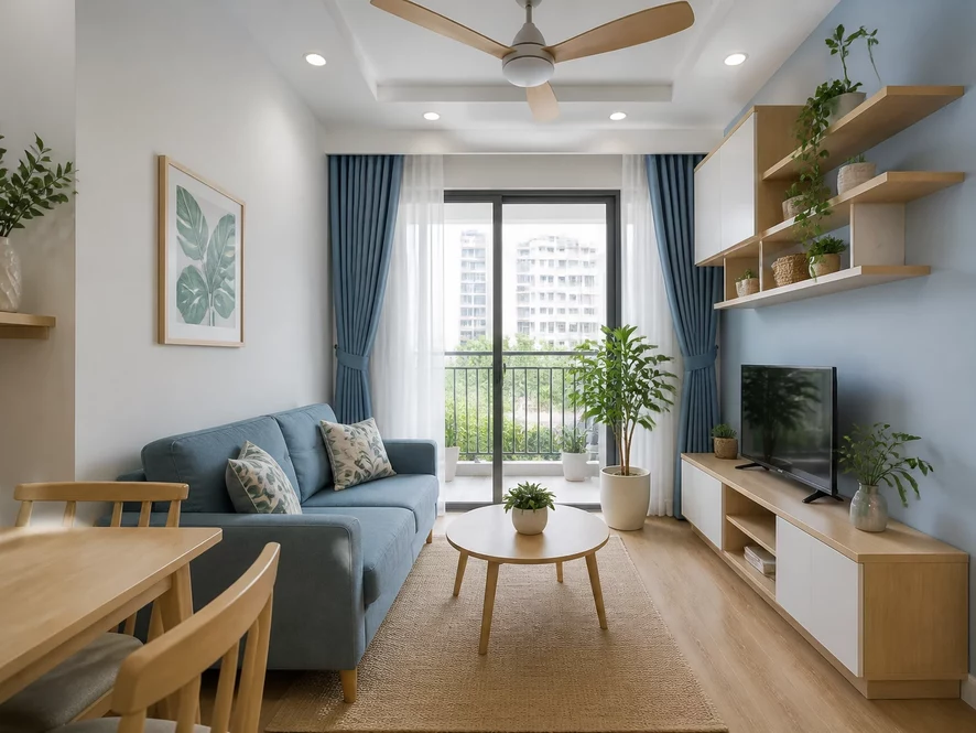 Mẫu thiết kế nội thất phòng ngủ 12m2 phong cách hiện đại minimalist