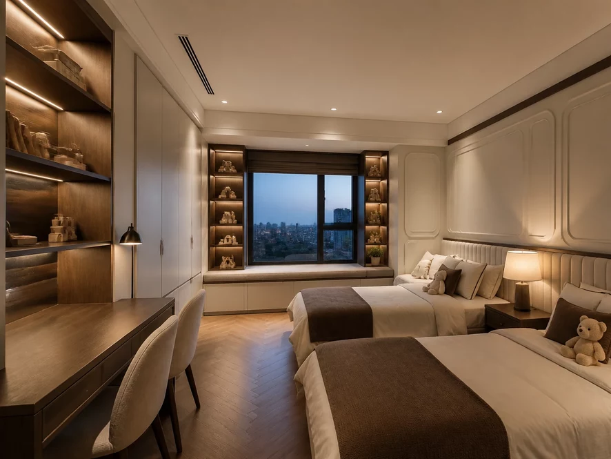 Tiết kiệm chi phí dài hạn nhờ thiết kế nội thất phòng ngủ 12m2