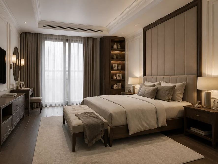 Gợi ý thiết kế nội thất phòng ngủ 15m2 phong cách Hiện đại