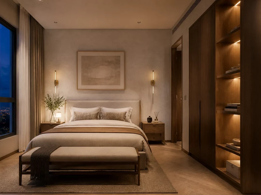 Xu hướng thiết kế nội thất phòng ngủ 15m2 phong cách Luxury