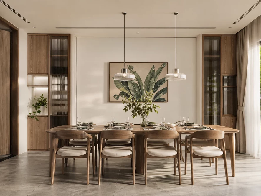 Ban công thư giãn xanh mát trong thiết kế nội thất phòng ngủ 30m2
