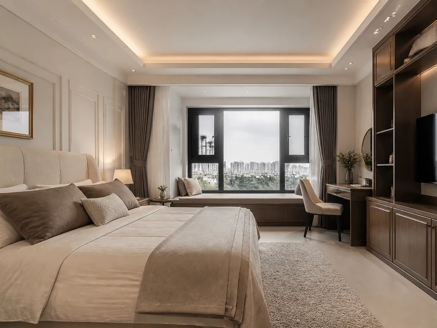 Bản vẽ chi tiết kỹ thuật cho thiết kế nội thất phòng ngủ 9m2