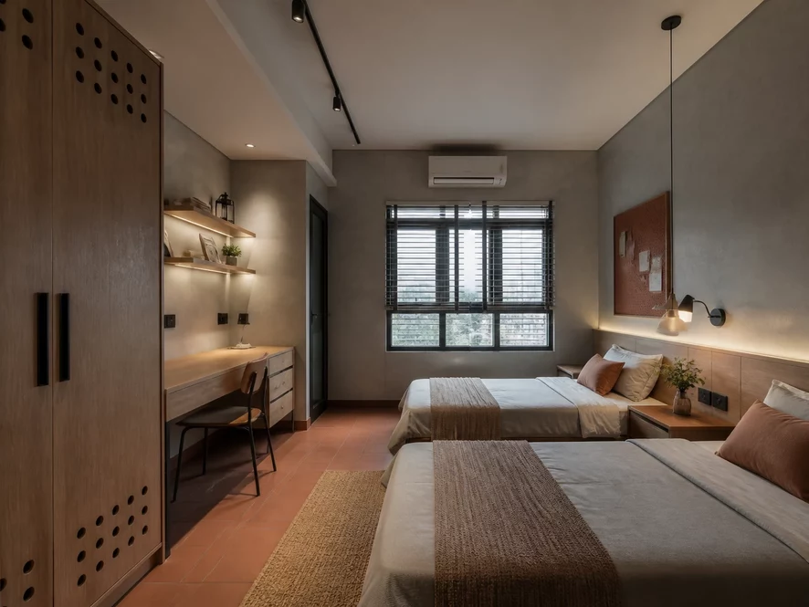 Thiết kế nội thất phong cách công nghiệp cho phòng ngủ