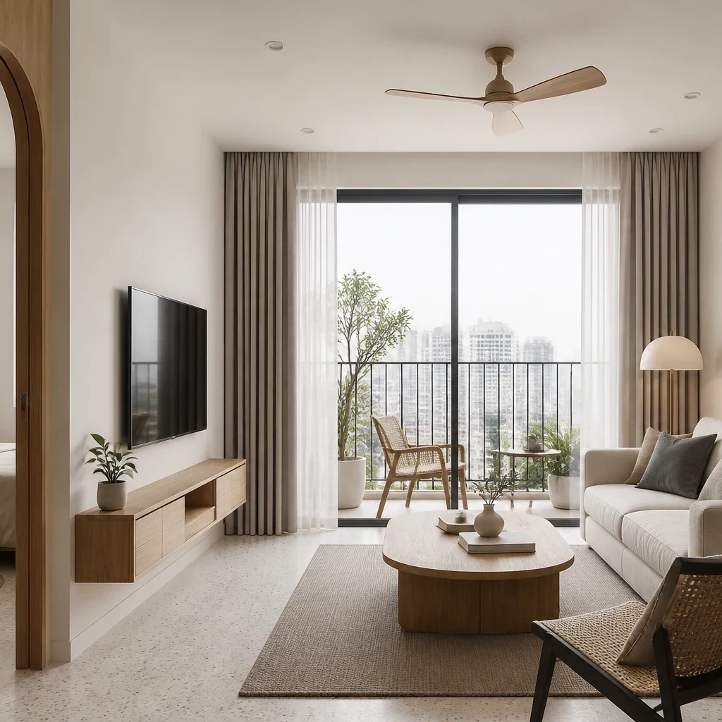 Mẫu thiết kế phòng khách chung cư đẹp, hiện đại