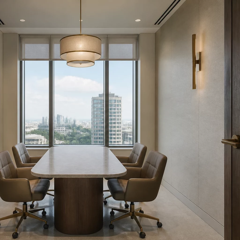 Thiết kế phòng thờ gỗ chạm hoa văn tinh xảo.