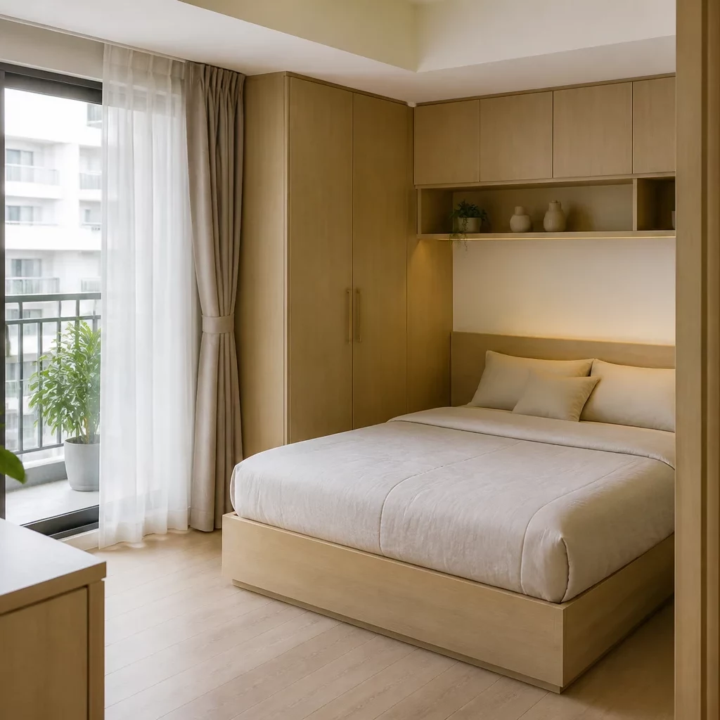 Trang trí nội thất phòng ngủ hiện đại với chủ đề không gian vũ trụ.