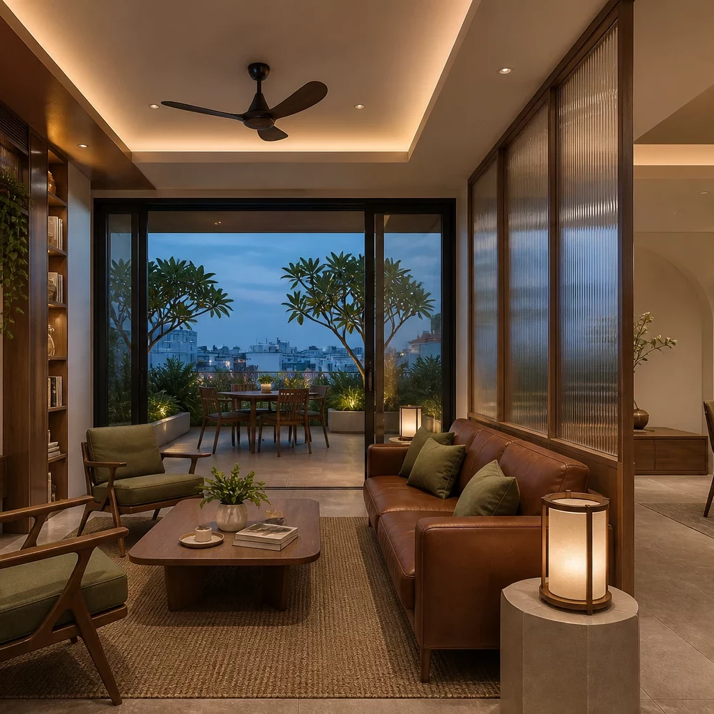 Góc chill với bếp nướng trên sân thượng