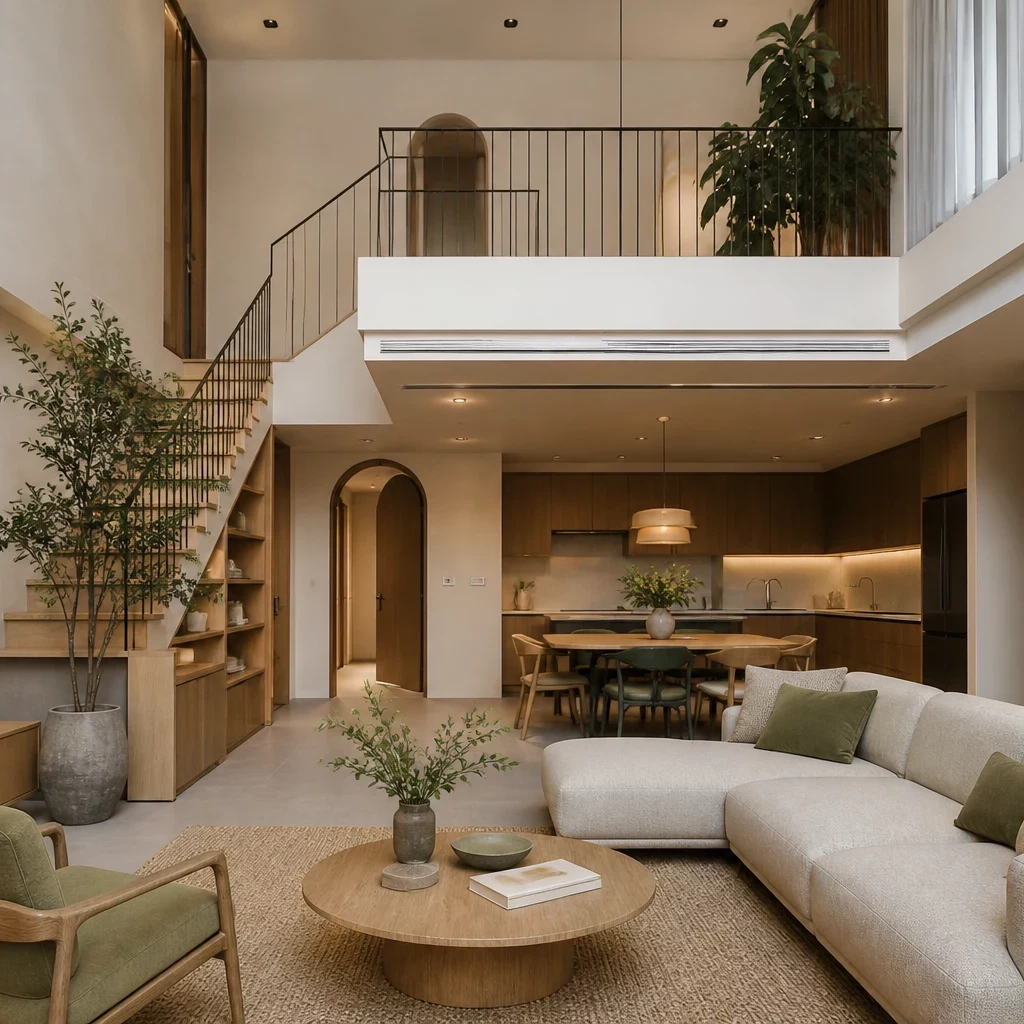Công trình thi công nội thất đẹp — chung cư duplex hiện đại đẳng cấp