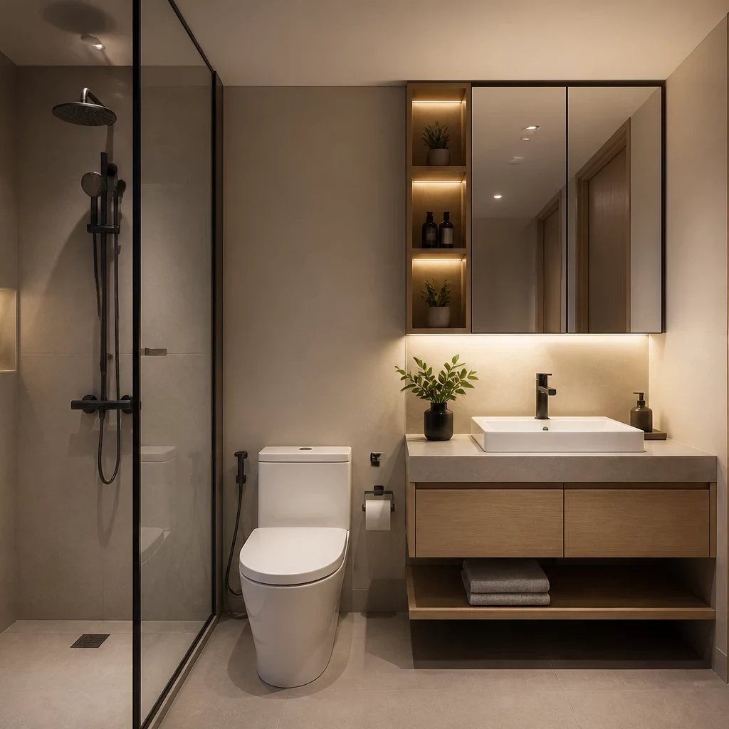 Thi công nội thất chung cư tối giản gỗ tự nhiên
