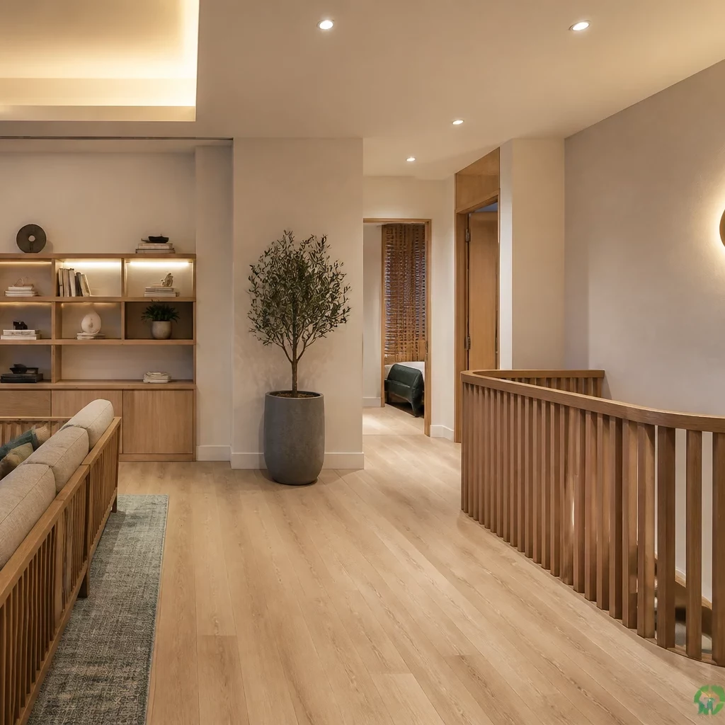 Nội thất biệt thự đẹp phong cách Scandinavian — phòng khách ngập ánh sáng tự nhiên