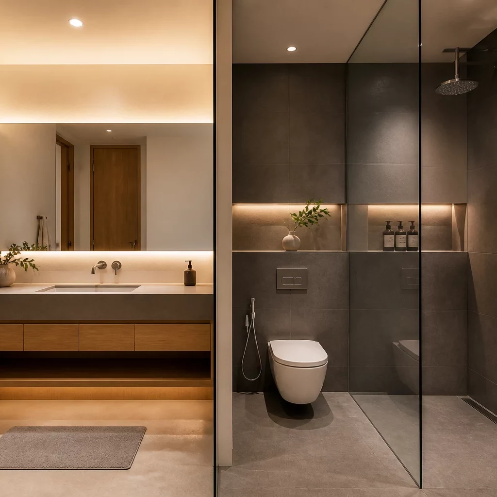 Tổng thể căn hộ chung cư phong cách tối giản thoáng đãng