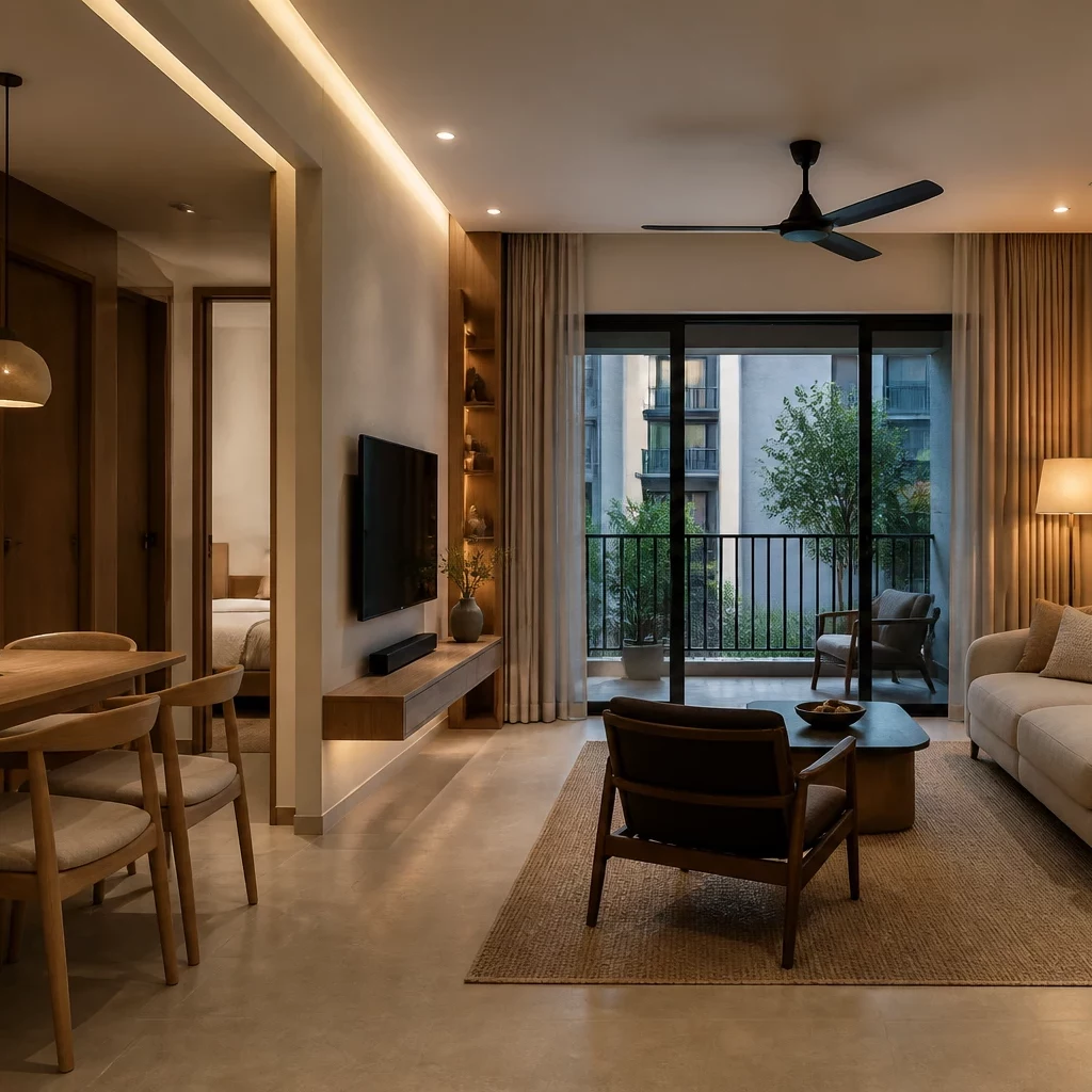 Phòng khách phong cách Tropical sử dụng vật liệu tự nhiên gần gũi