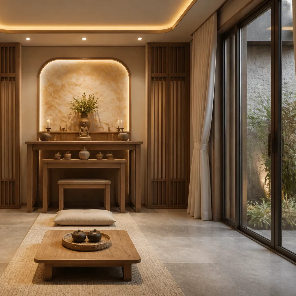 Nhà cấp 4 hiện đại dùng vật liệu thô mộc