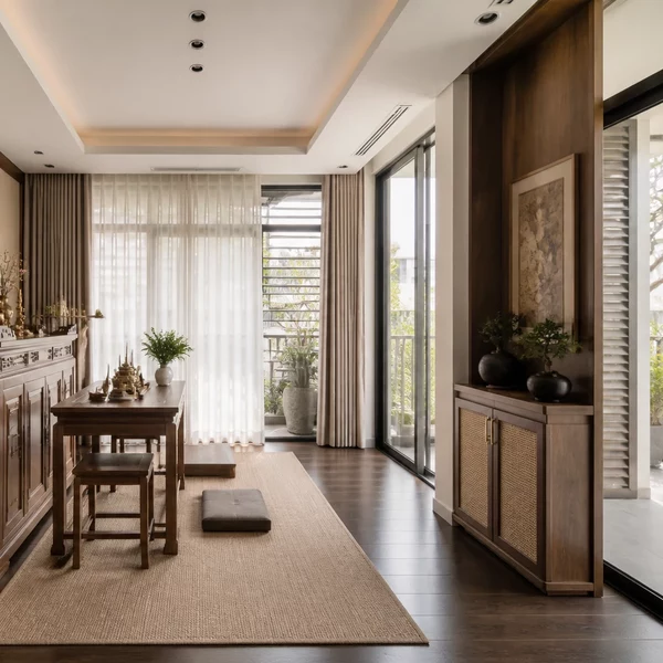 Thiết kế nội thất nhà phố Luxury — phòng tắm đá marble phụ kiện mạ vàng