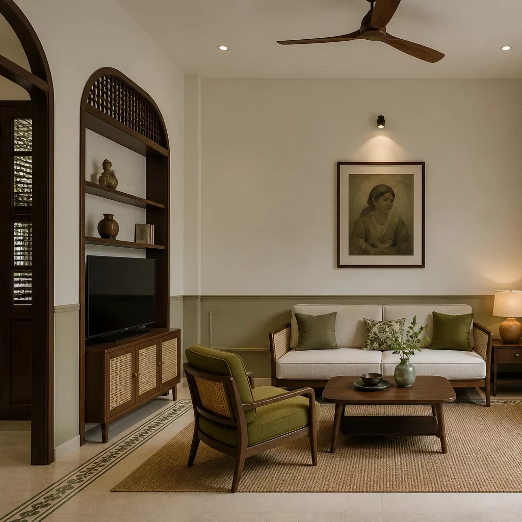 Nội thất phòng bếp sang trọng diện tích trên 40m2