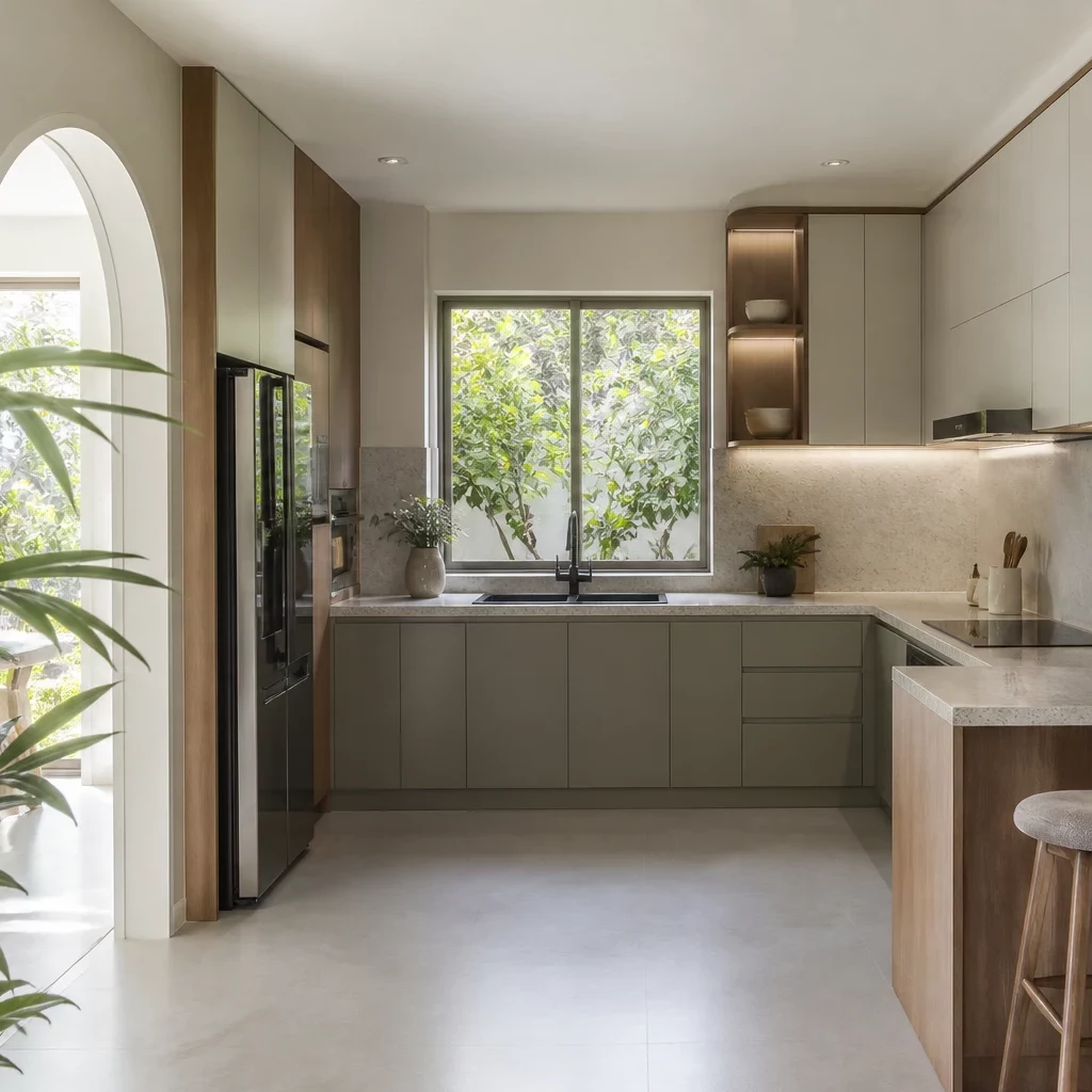 Nội thất phòng bếp phong cách Scandinavian ấm cúng