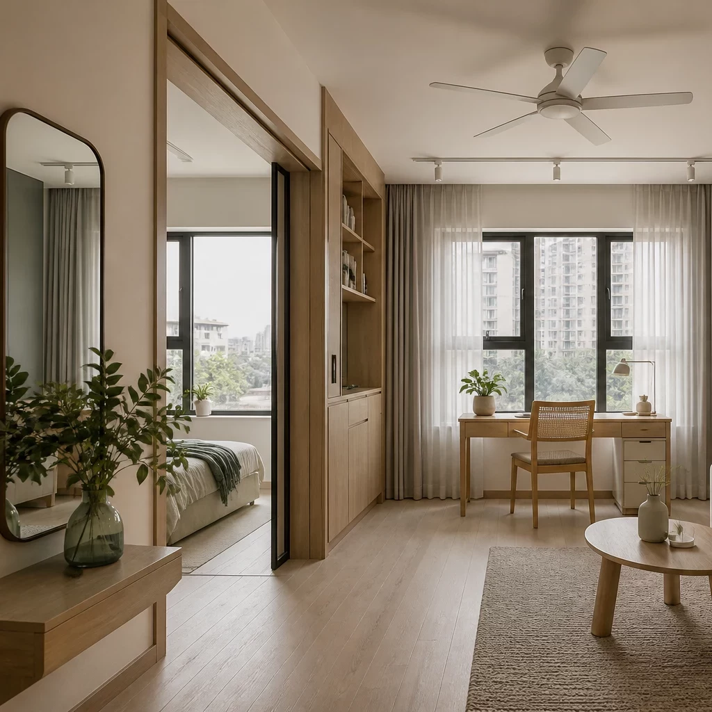 Thiết kế nội thất phòng khách Scandinavian chung cư
