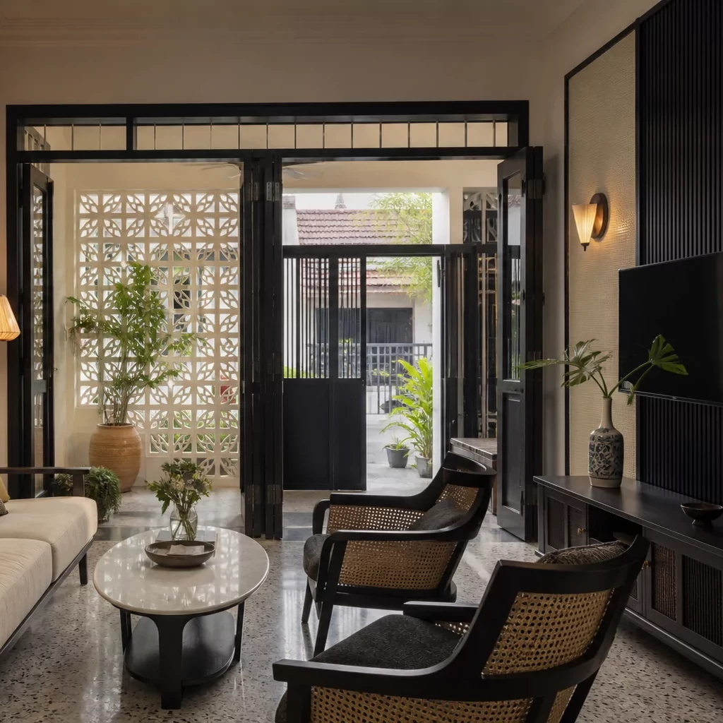 Thiết kế nội thất phòng khách phong cách Tropical