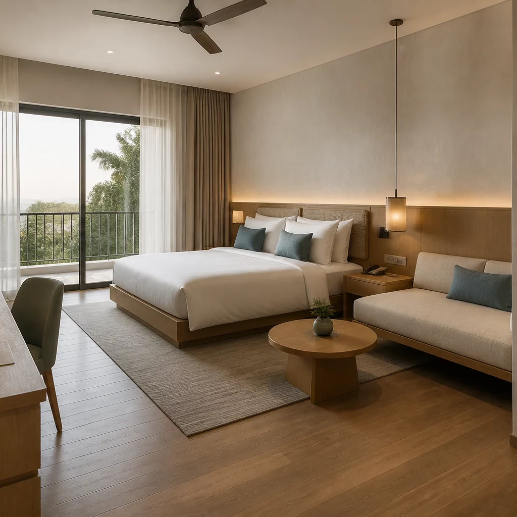 Thiết kế nội thất phòng khách Indochine hoài cổ