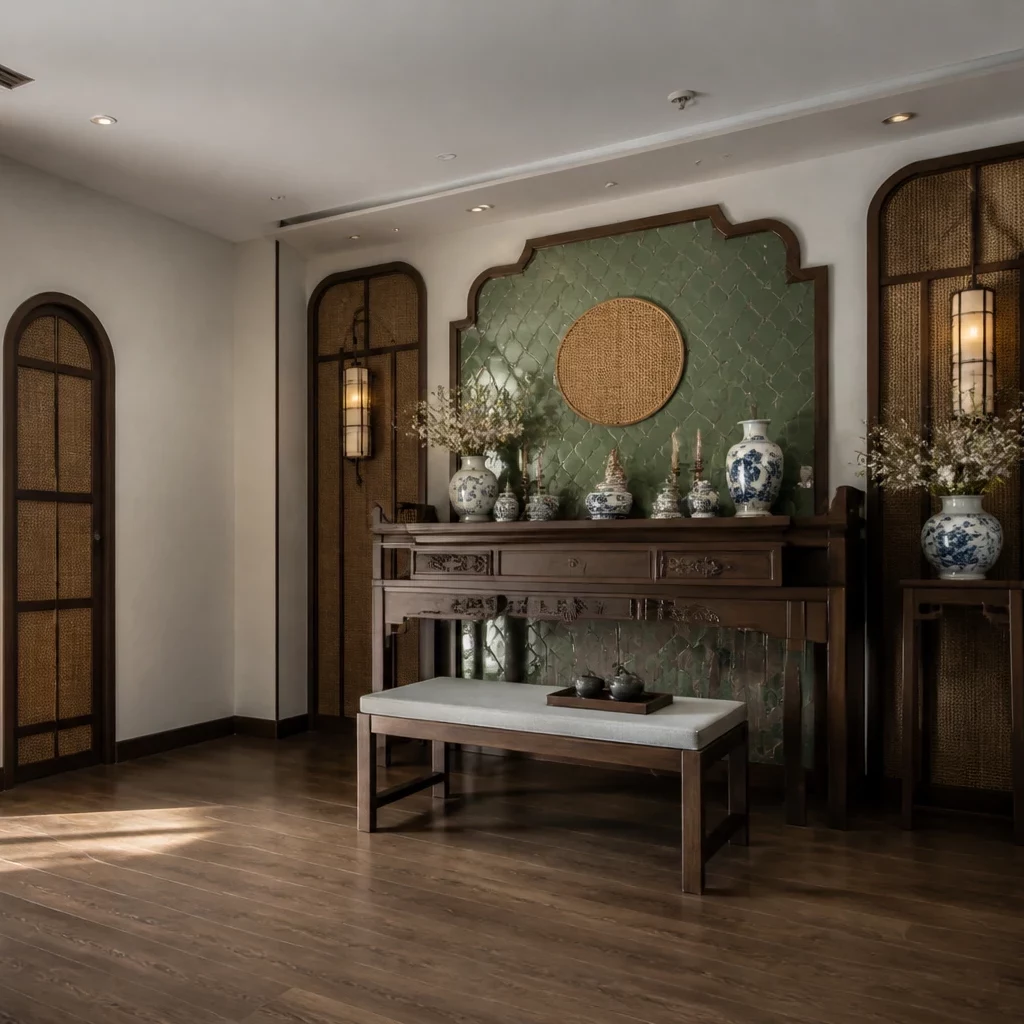 Nội thất phòng ngủ phong cách Indochine