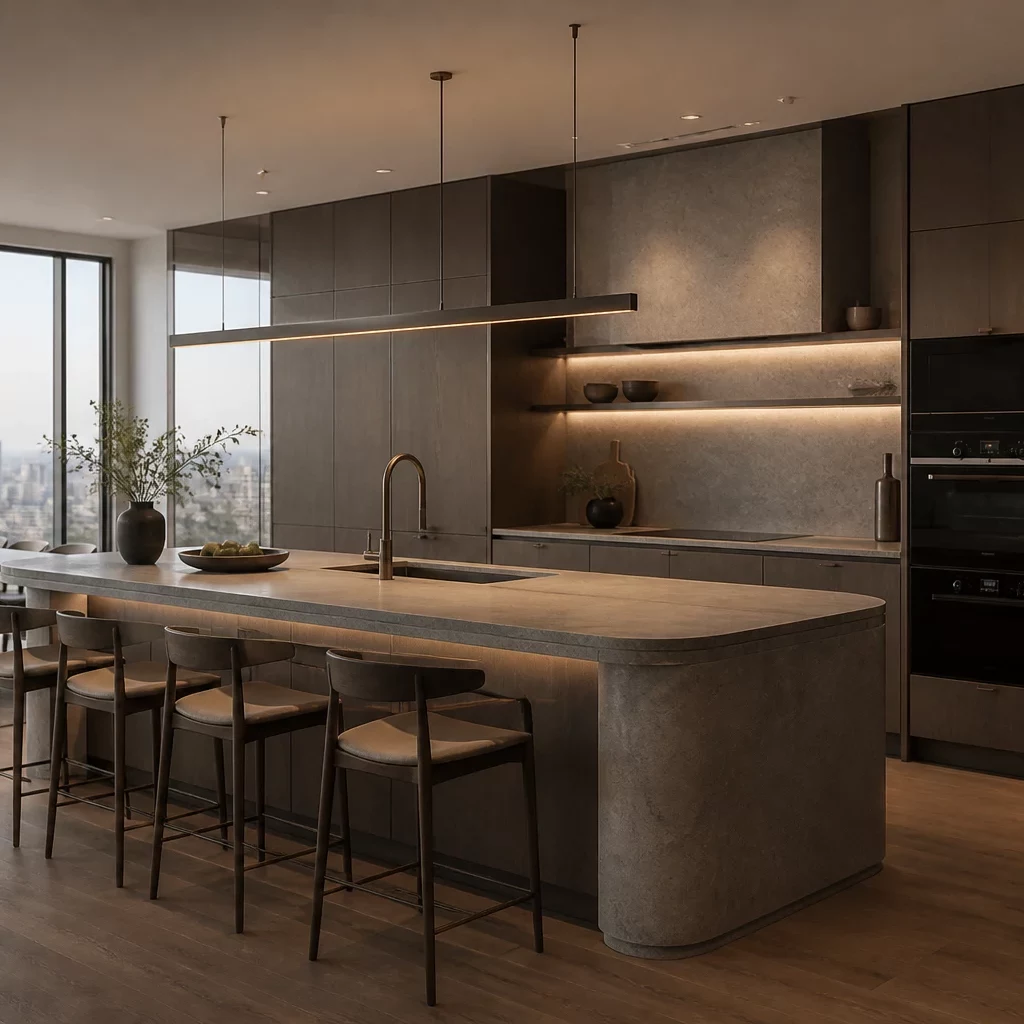 Thiết kế nội thất phòng ngủ penthouse sang trọng