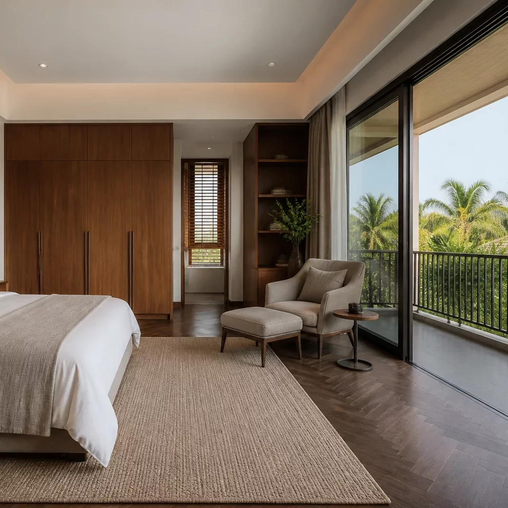 Thiết kế nội thất phòng ngủ master biệt thự cổ điển