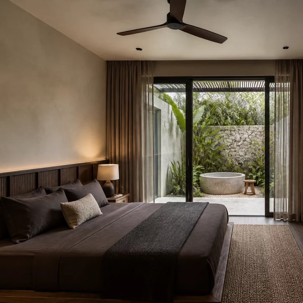 Thiết kế nội thất phòng ngủ hiện đại diện tích 30m2