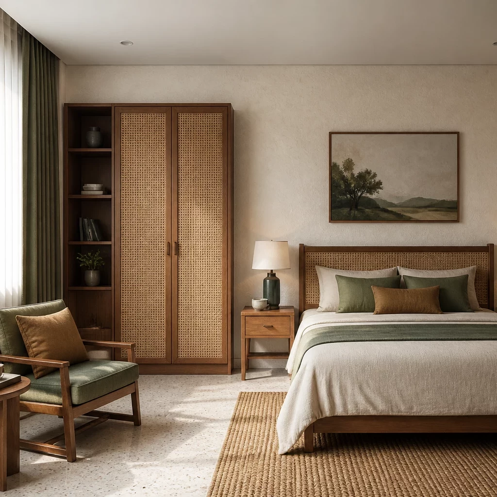 Phòng ngủ phong cách Vintage hoài cổ