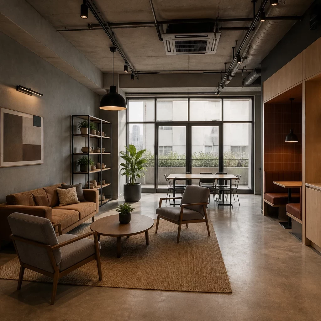 Đơn vị thiết kế nội thất văn phòng uy tín — khu tiếp khách VIP sang trọng