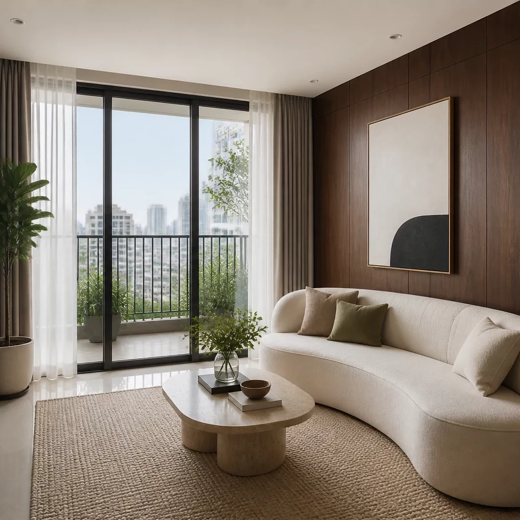 Sảnh tiếp khách VIP phong cách Luxury với đá onyx xuyên sáng và nội thất da cao cấp