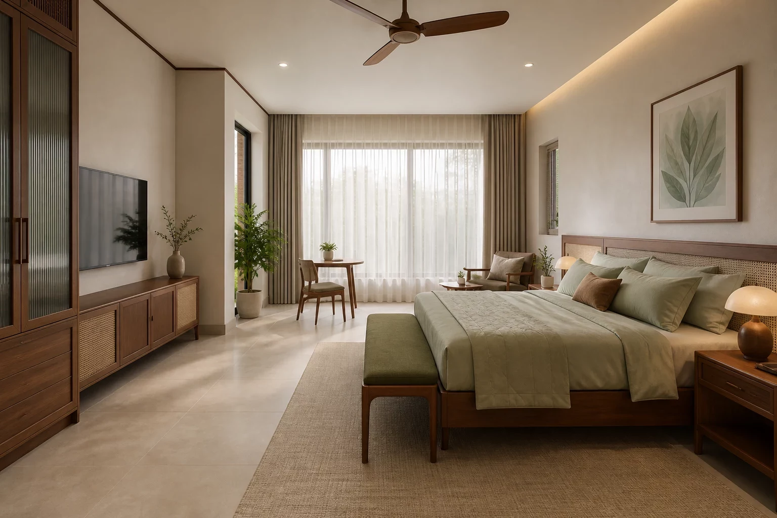 Sản xuất tại xưởng & thi công lắp đặt - Thiết kế nội thất nhà cấp 4