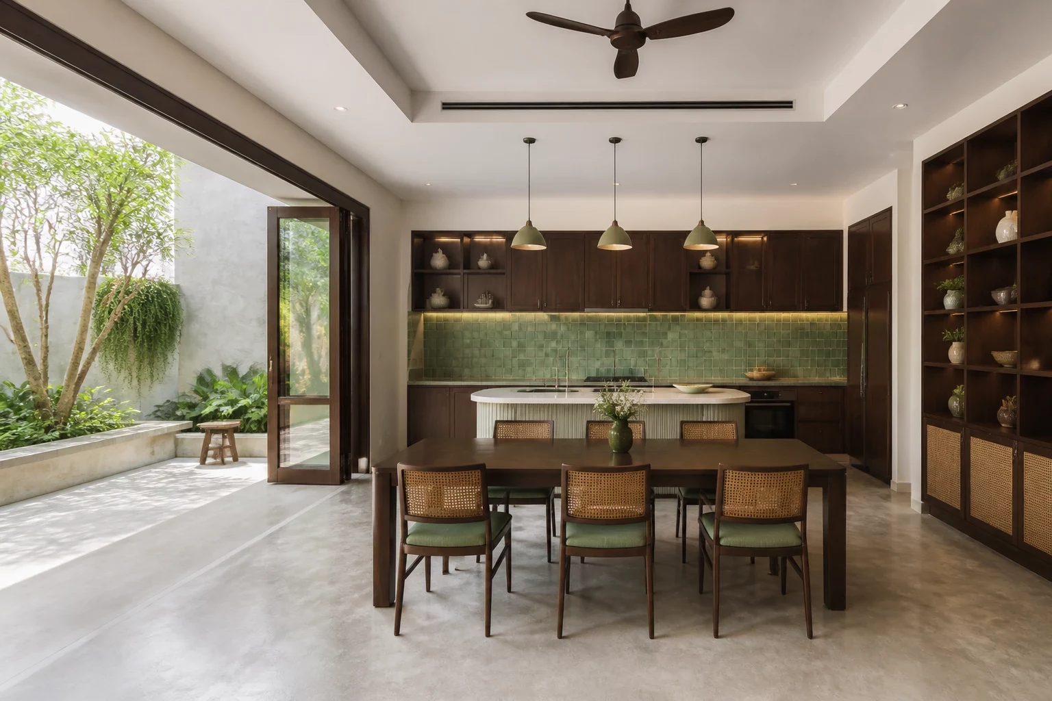 Bếp gỗ ấm - Thiết kế nội thất phòng bếp