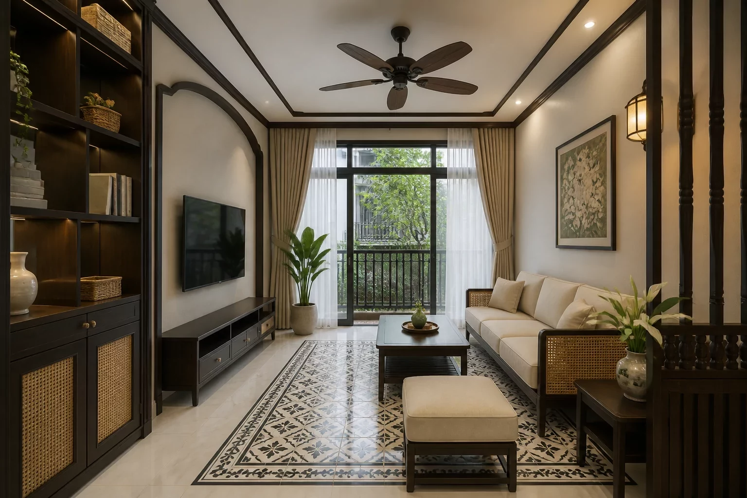 Bàn giao & bảo hành 5 năm - Thiết kế nội thất phòng khách