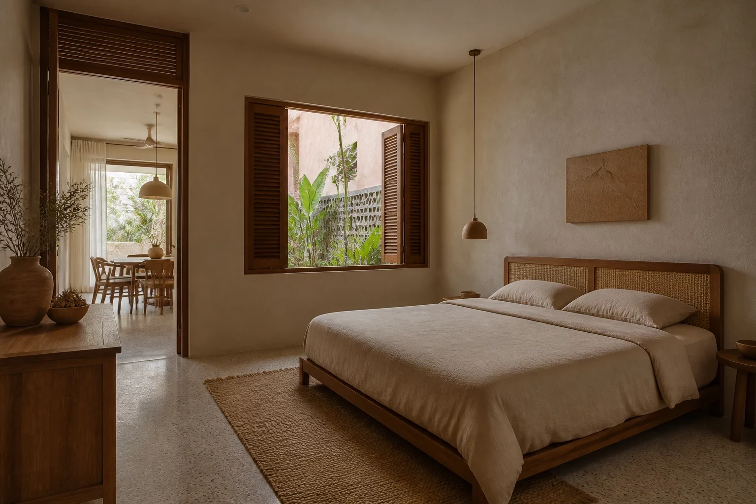 Phòng ngủ Wabi Sabi - Thiết kế nội thất phòng ngủ