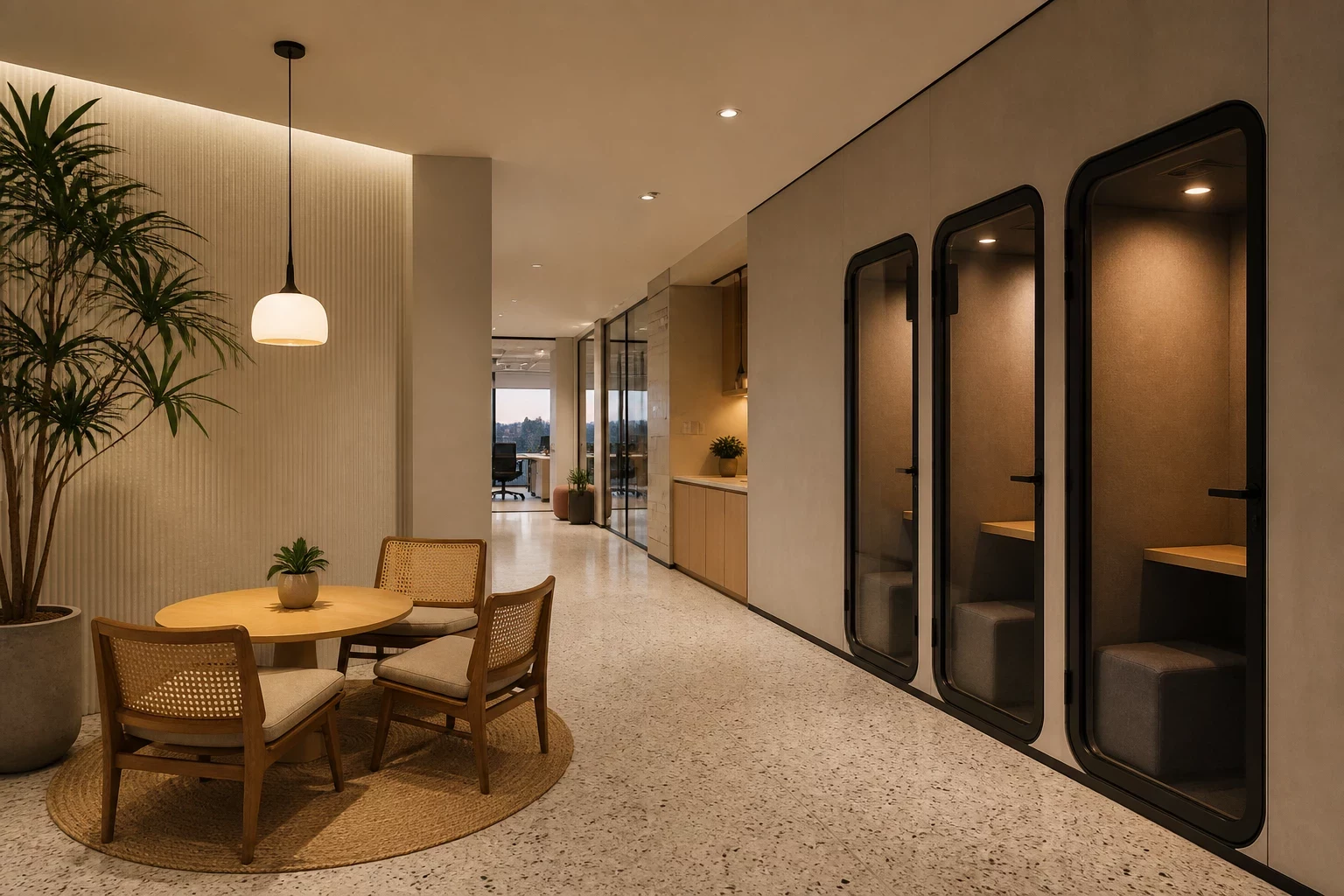 Khu vực pantry - Thiết Kế Nội Thất Văn Phòng