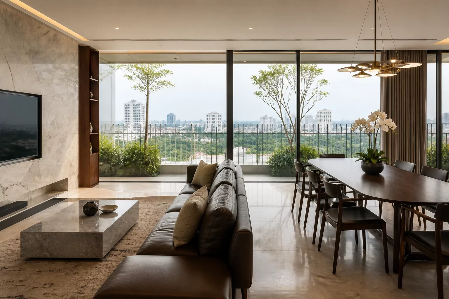 Thiết kế nội thất penthouse hiện đại tại TP.HCM