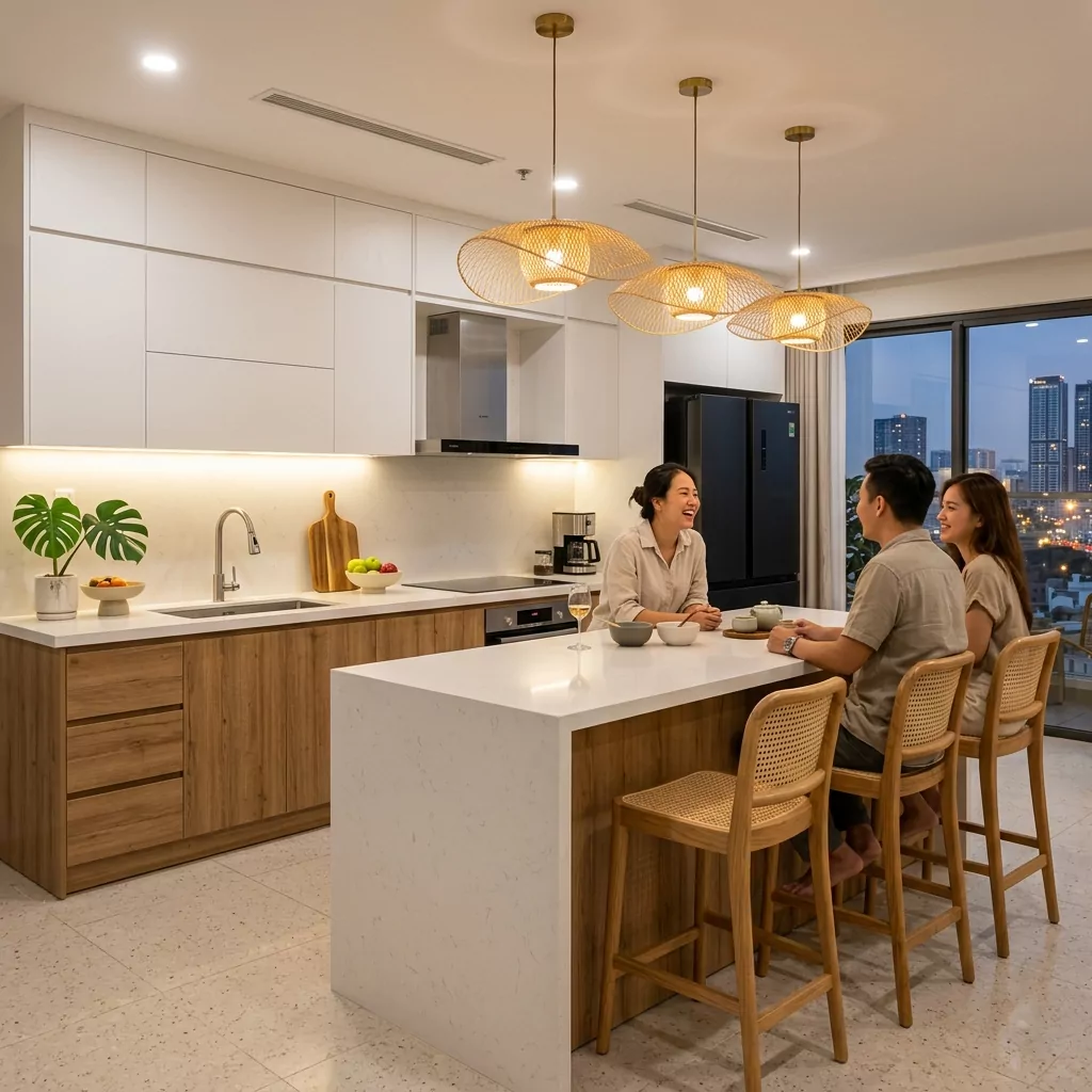 Bếp & đảo bếp - Thiết Kế Nội Thất Chung Cư