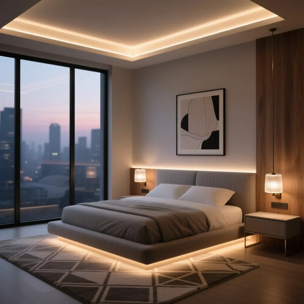 Thiết kế phòng ngủ 9m2 phong cách tối giản với tông màu trung tính