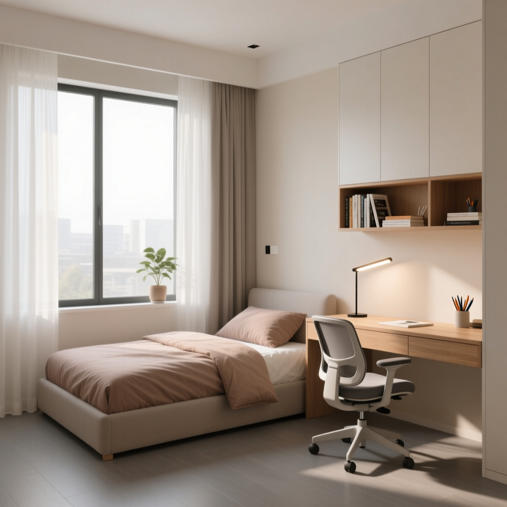 phòng ngủ phong cách scandinavian hiện đại