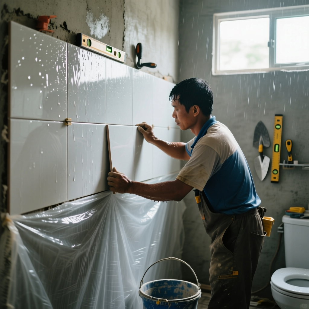 Giám sát thi công nội thất op gach tuong tam dung tieu chuan