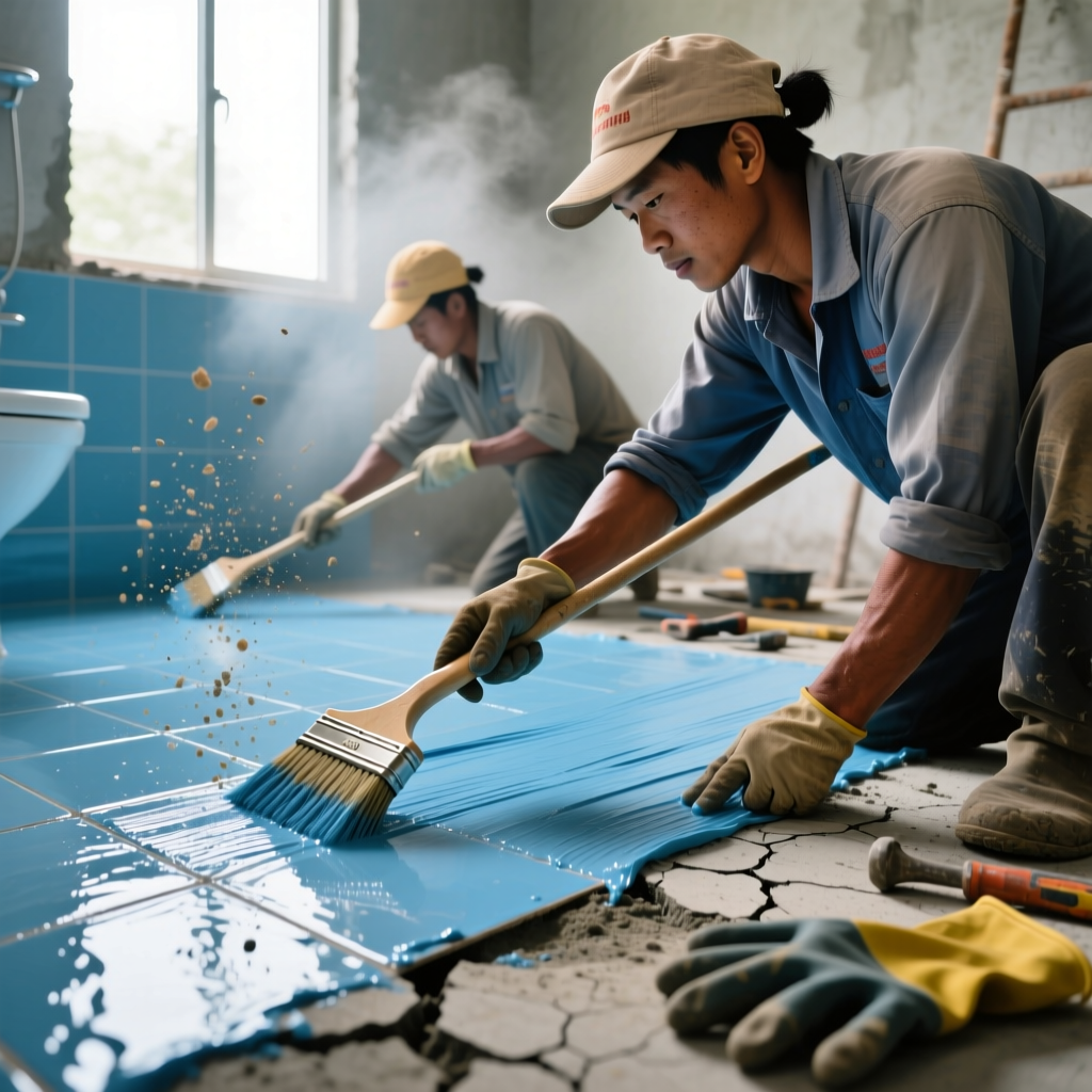 Kiem tra chong tham san trong giám sát thi công nội thất
